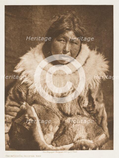 Ukowuhhuh, Hooper Bay, 1928. Creator: Edward Sheriff Curtis.