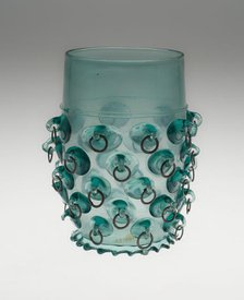 Beaker with Prunts and Metal Rings, Germany, 1600/25. Creator: Unknown.