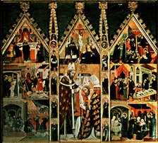 Altarpiece of St. Mark and St. Ania, Painted around 1346 by the Painter introducer of Italian-Got…