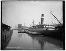 Steamship docks, Savannah, Ga., between 1890 and 1901. Creator: Unknown.