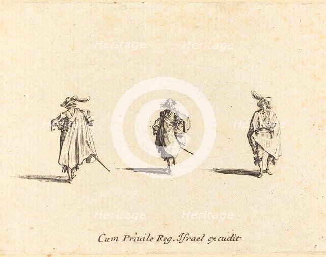 Three Gentlemen, probably 1634. Creator: Jacques Callot.