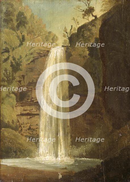 Sgwd yr Henryd, Vale of Neath, 1819. Creator: Penry Williams.