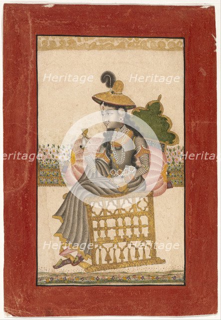 A Bejeweled Lady. Artist: Anonymous  