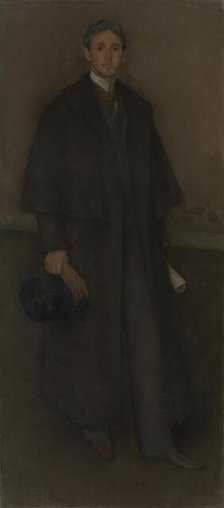 Arrangement in Flesh Color and Brown: Portrait of Arthur Jerome Eddy, 1894. Creator: James Abbott McNeill Whistler.