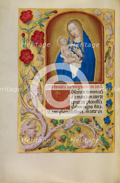 The Virgin and Child; Spinola Hours, about 1510-1520. Creator: Workshop of Master of the First Prayer Book of Maximilian.