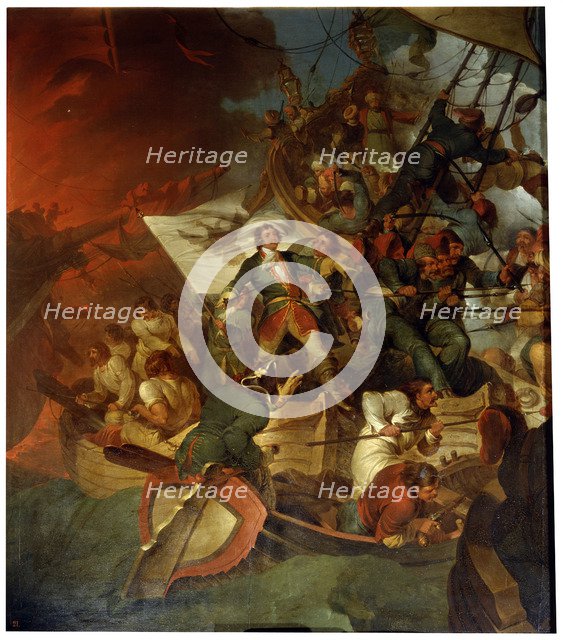 'Taking of Azov on 18 May 1696', late 18th or 19th century. Artist: Robert Ker Porter