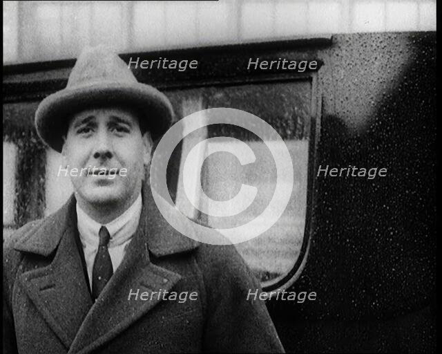 Helicopter Engineer Raoul Pescara, 1922. Creator: British Pathe Ltd.