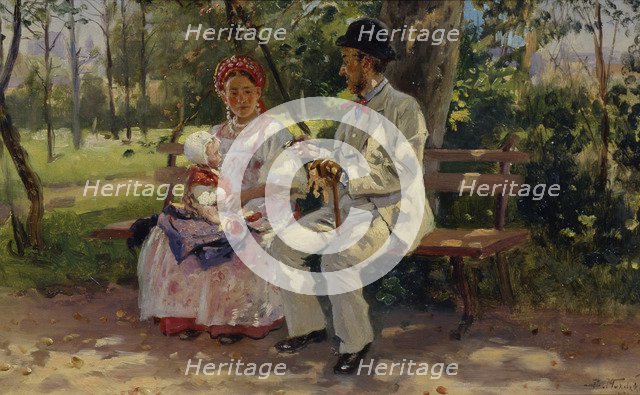 On the Boulevard, 1894. Artist: Makovsky, Vladimir Yegorovich (1846-1920)