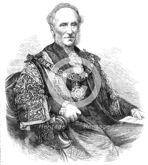 The Right Hon. Warren Stormes Hale, the new Lord Mayor of London, 1864. Creator: Unknown.