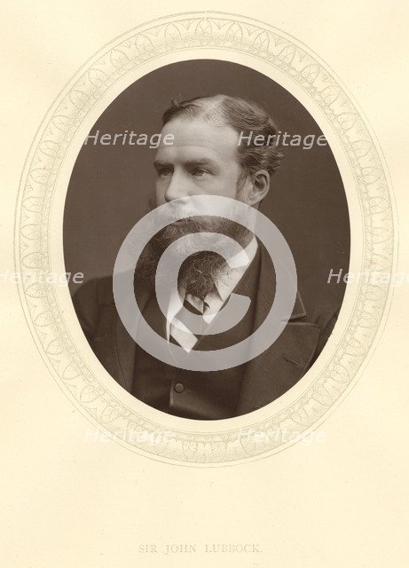 John Lubbock, first Baron Avebury, English banker, archaeologist, naturalist and politician, c1880. Artist: Unknown
