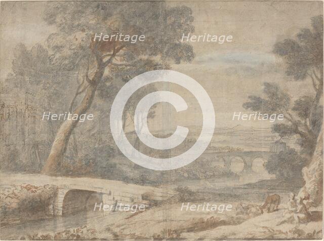 The Rest on the Flight into Egypt, late 17th century. Creator: Claude Lorrain.