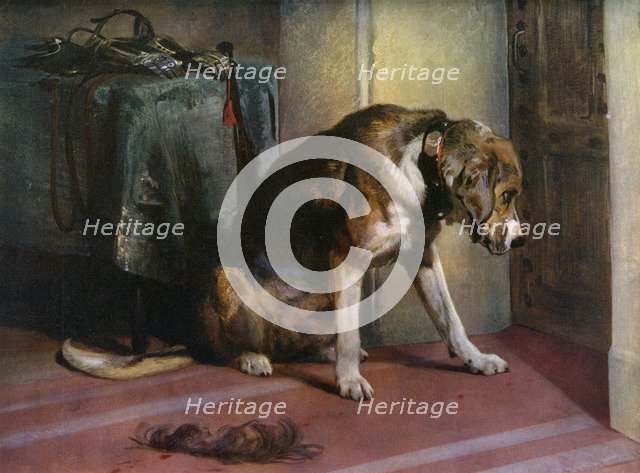 'Suspense', 19th century, (1912).Artist: Edwin Henry Landseer
