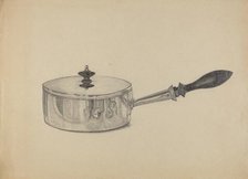 Silver Serving Dish, c. 1936. Creator: S. Brodsky.