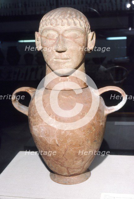 Etruscan Canopic Jar from Santano near Chiusi, 6 century BC. Artist: Unknown.