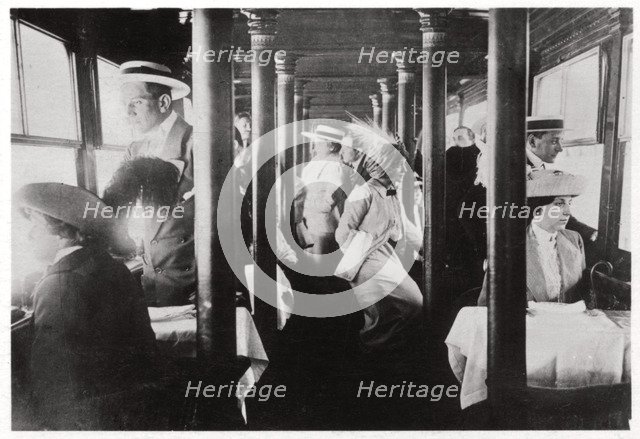 Film company on board Zeppelin LZ13 'Hansa', c1912-1914 (1933). Artist: Unknown