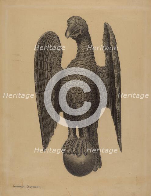Eagle Figure, c. 1937. Creator: Gordon Sanborn.