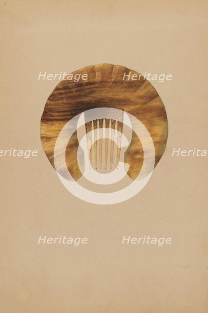 Comb, c. 1937. Creator: John H. Tercuzzi.