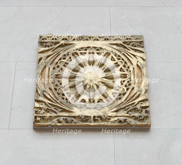 Garrick Theater, Chicago, Illinois, Proscenium Vault Section, 1891-92. Creator: Adler & Sullivan.