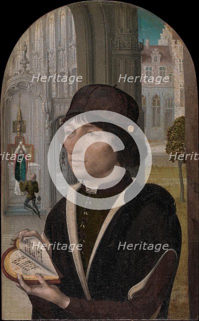 Young Man Holding a Book, ca. 1480. Creator: Master of the View of Sainte Gudule.