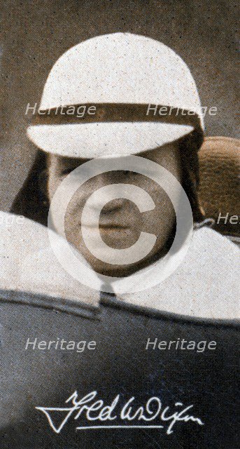 Fred Dixon, English motorcycle racer, 1935. Artist: Unknown