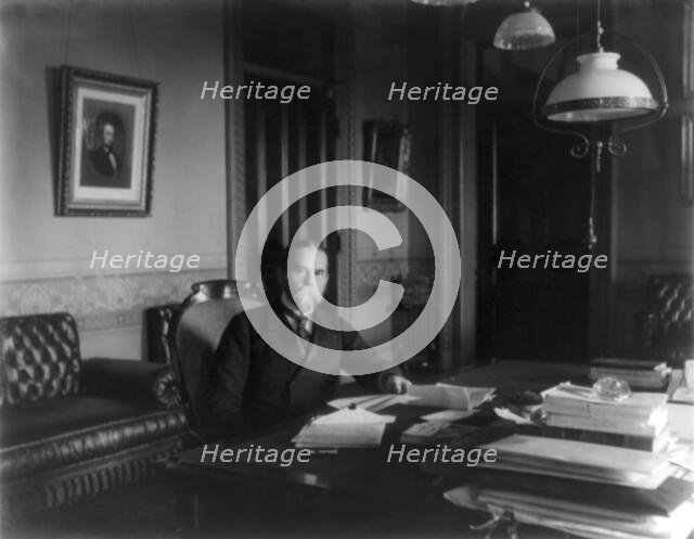 John Hay, 1838-1905, between 1890 and 1905. Creator: Frances Benjamin Johnston.