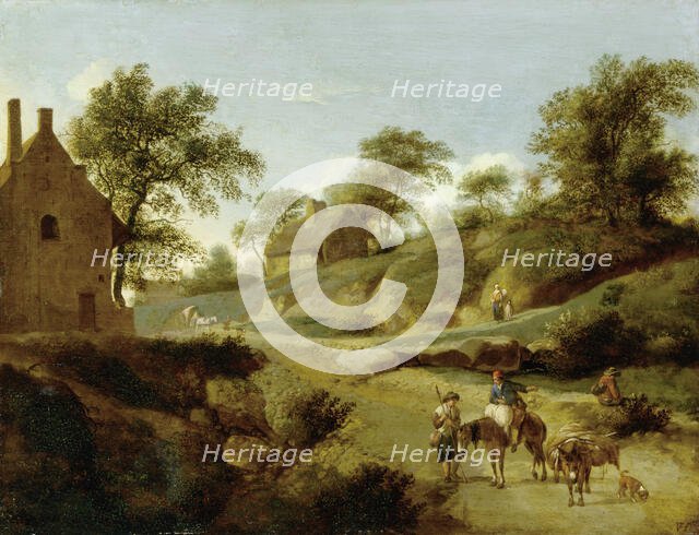 On a Country Road, c1666-1668. Creator: Jan van der Heyden.