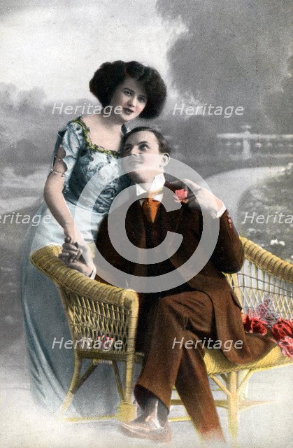 Couple in love, early 20th century(?). Artist: Unknown