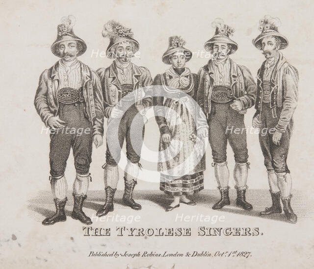 The Tyrolese Singers, 1827. Creator: Unknown.