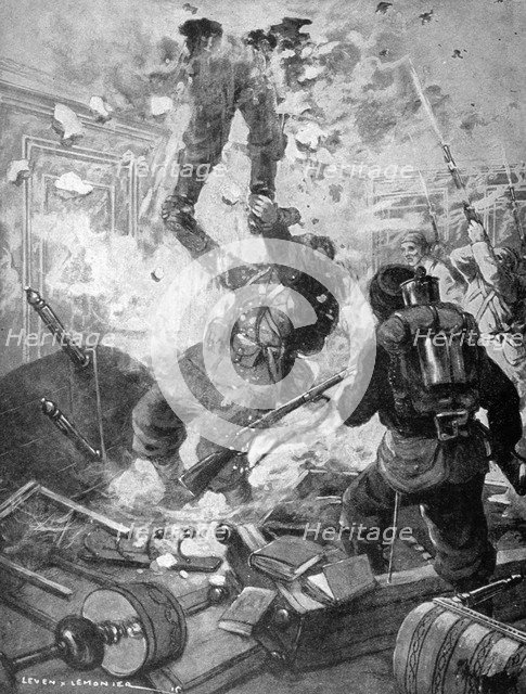 'How the Chateau was Taken', World War I, France, 1915. Artist: Unknown