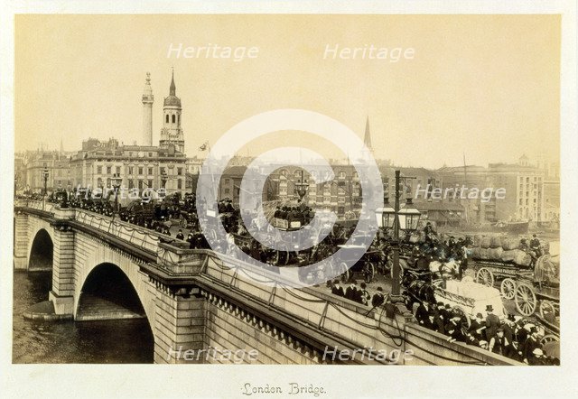 London Bridge, c1880. Artist: Unknown