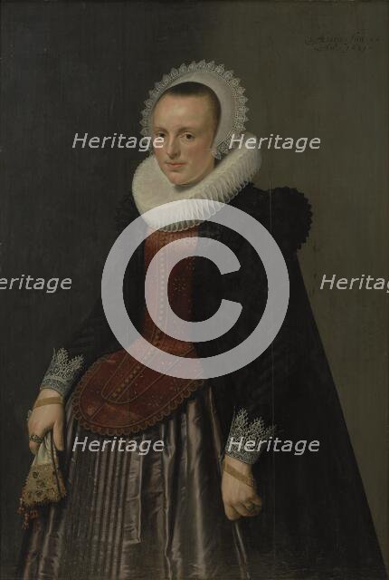 Portrait of a Lady, 1621. Creators: Nicolaes Eliasz Pickenoy, Michiel van Mierevelt.