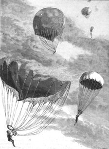 ''The Descent from a Balloon at the Alexandra Palace', 1888. Creator: Unknown.