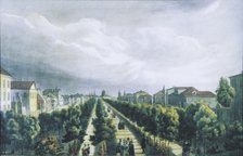 Tverskoy Boulevard in Moscow, 1825.