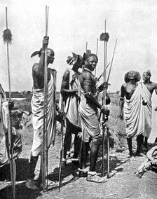 People of the Shilluk (Chollo), Sudan, Africa, 1936.Artist: Major R Whitbread