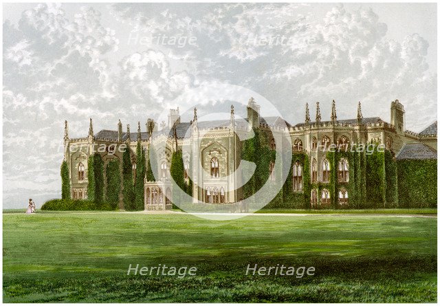 Combermere Abbey, Shropshire, home of Viscount Combermere, c1880. Artist: Unknown