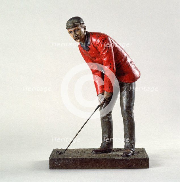 Polydrone bronze figure of John E Laidley, c1880. Artist: Unknown