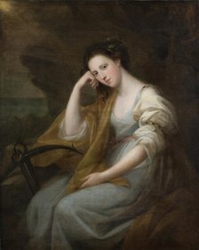 Portrait of Lady Louisa Leveson-Gower (1749/50-1827), later Baroness Macdonald, as Spes, 1767. Creator: Angelica Kauffman