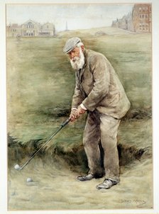 Tom Morris senior, British golfer, portrait, c1910. Artist: Unknown