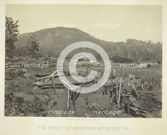 The Front of Kenesaw Mountain, GA, 1866. Creator: George N. Barnard.