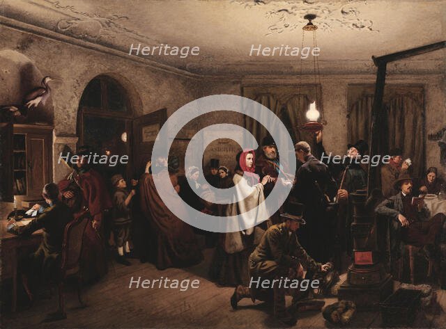 Postal Station, 1859. Creator: Schlesinger, Felix (1833-1910).