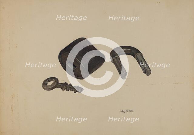 Padlock, c. 1941. Creator: LeRoy Griffith.