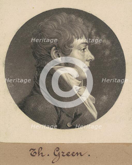 Thomas Green, 1809. Creator: Charles Balthazar Julien Févret de Saint-Mémin.