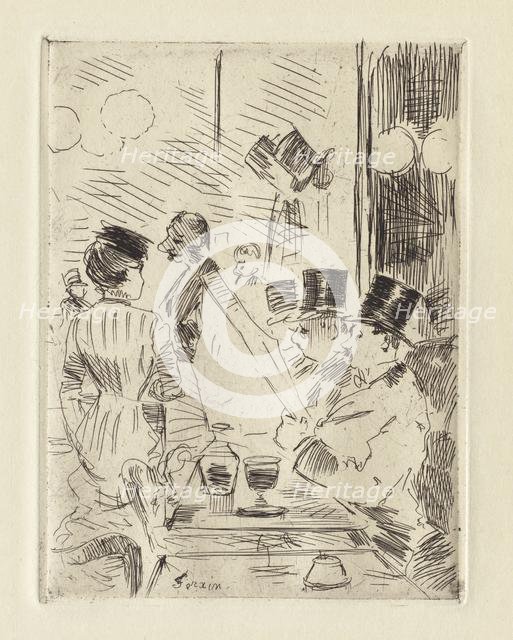 The Café of the New Athens , c. 1876. Creator: Jean Louis Forain (French, 1852-1931).