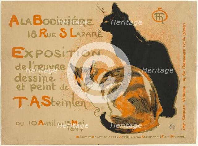 À la Bodiniére, 1894. Creator: Theophile Alexandre Steinlen.
