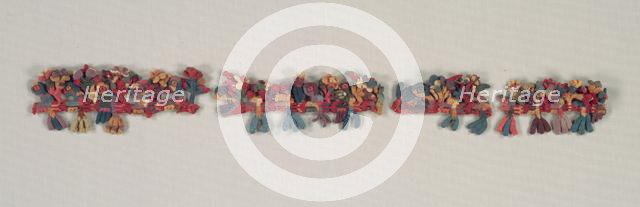 Border Fragment with Birds and Flowers, 100 BC-700. Creator: Unknown.