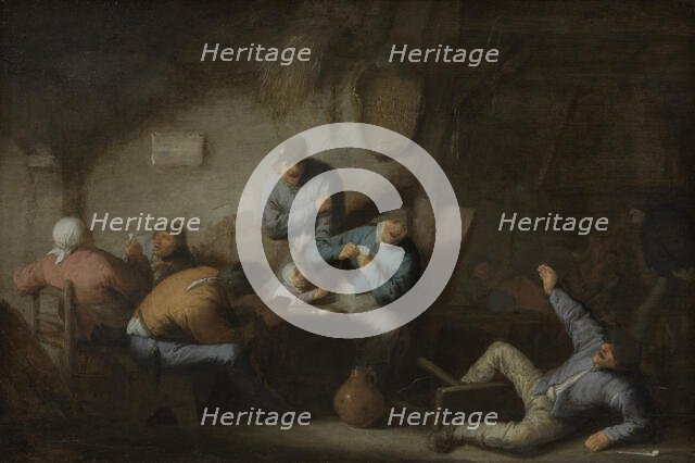 Tavern Scene, mid-late 17th century. Creator: Adriaen van Ostade.