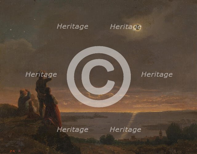 Solar Eclipse, 1851. Creator: Bengt Nordenberg.