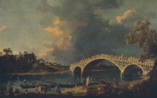 'Old Walton Bridge', 1754. Artist: Canaletto.