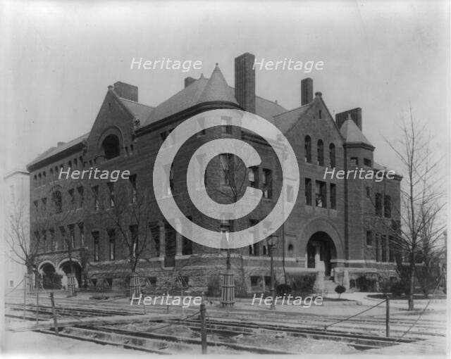 Hay-Adams residences, N.W. corner of 16th and H. Streets, Washington, D.C., between 1890 and 1950. Creator: Frances Benjamin Johnston.