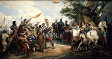 'Battle of Bouvines', 27 July 1214 (1827). Creator: Émile Jean-Horace Vernet.